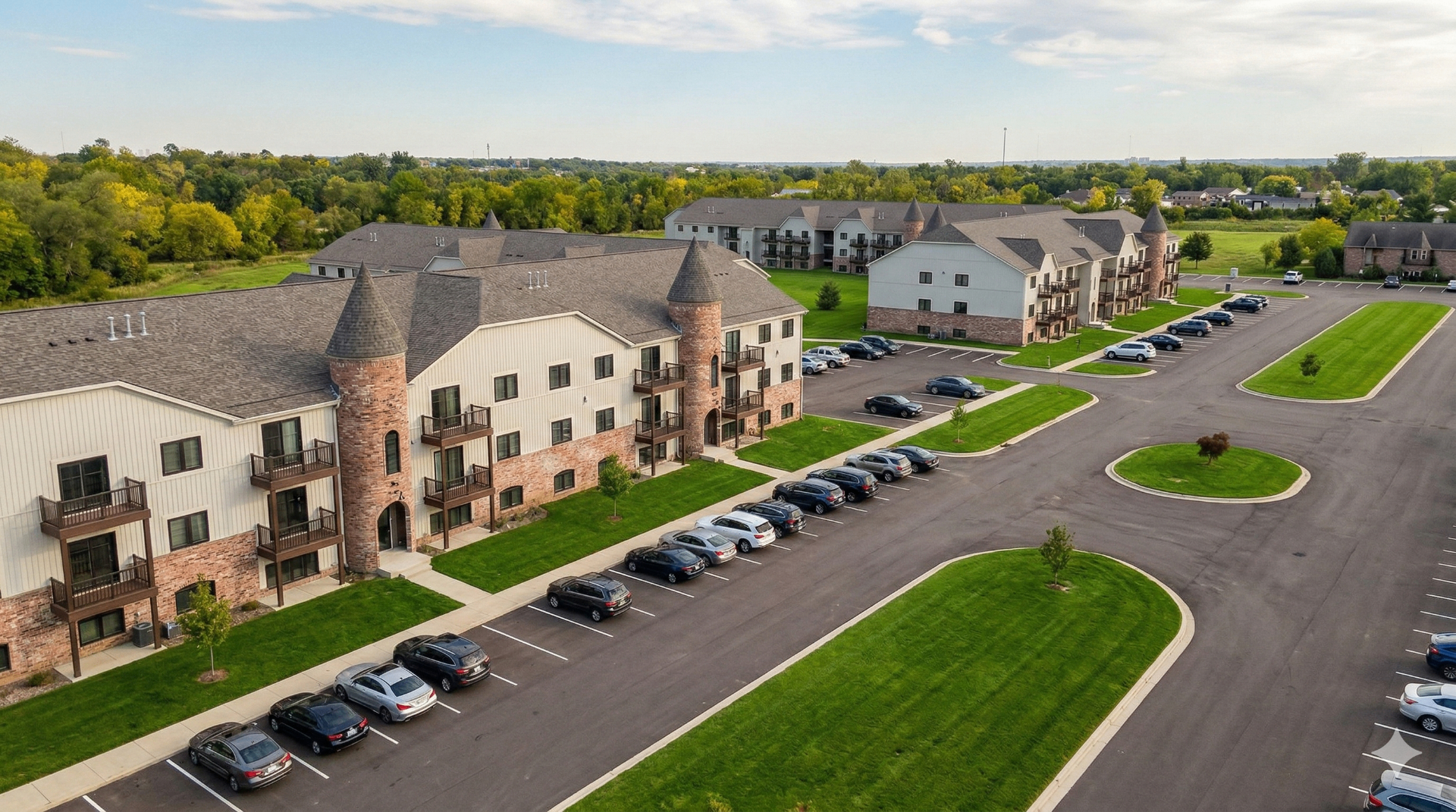 Maison Hills apartment community exterior rendering